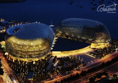 Độc lạ với thiết kế của nhà hát trái sầu riêng - Esplanade Singapore 