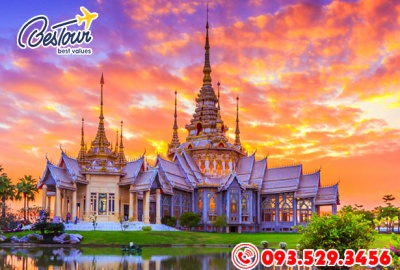 Tour Du lịch Thái Lan 5 Ngày 4 Đêm 2026 T2345 Bay Vietjetair